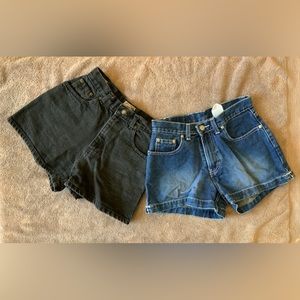 JORDACHE &  EXPRESS, MICRO DENIM SHORTS.